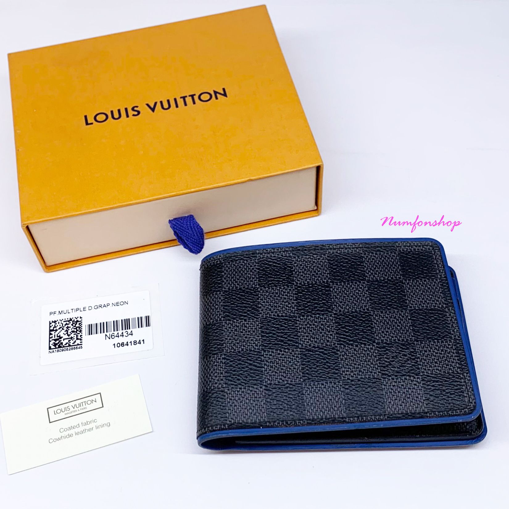 Sold Louis Vuitton Graphite Multiple Wallet 90%