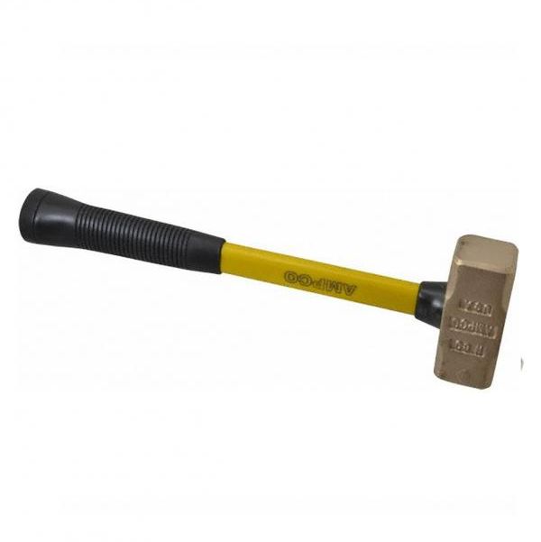AMPCO Non-Sparking Sledge Hammer, 3 lb. Head Weight, 1-3/4