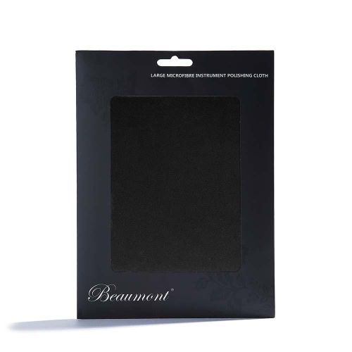 BFC4030-BM Beaumont Black Marble Musical Polishing & Cleaning Patterned Instruments Trumpet Clarinet Sax Flute Microfibre Cleaning Cloth Brass Silver 40 x 30 cm