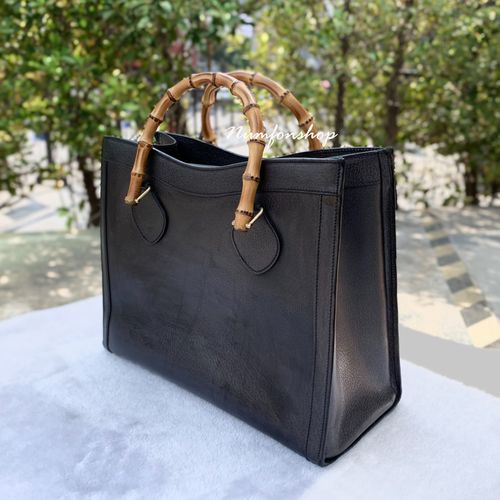 Sold Gucci Vintage Bamboo Tote Bag